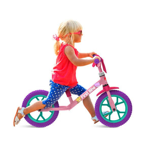 Bicicleta de Equilíbrio Infantil Bandeirante Balance Bike Rosa