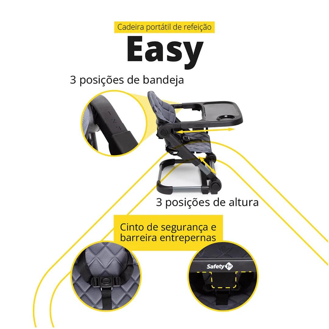 Cadeirinha De Alimentação Easy Safety 1st Black