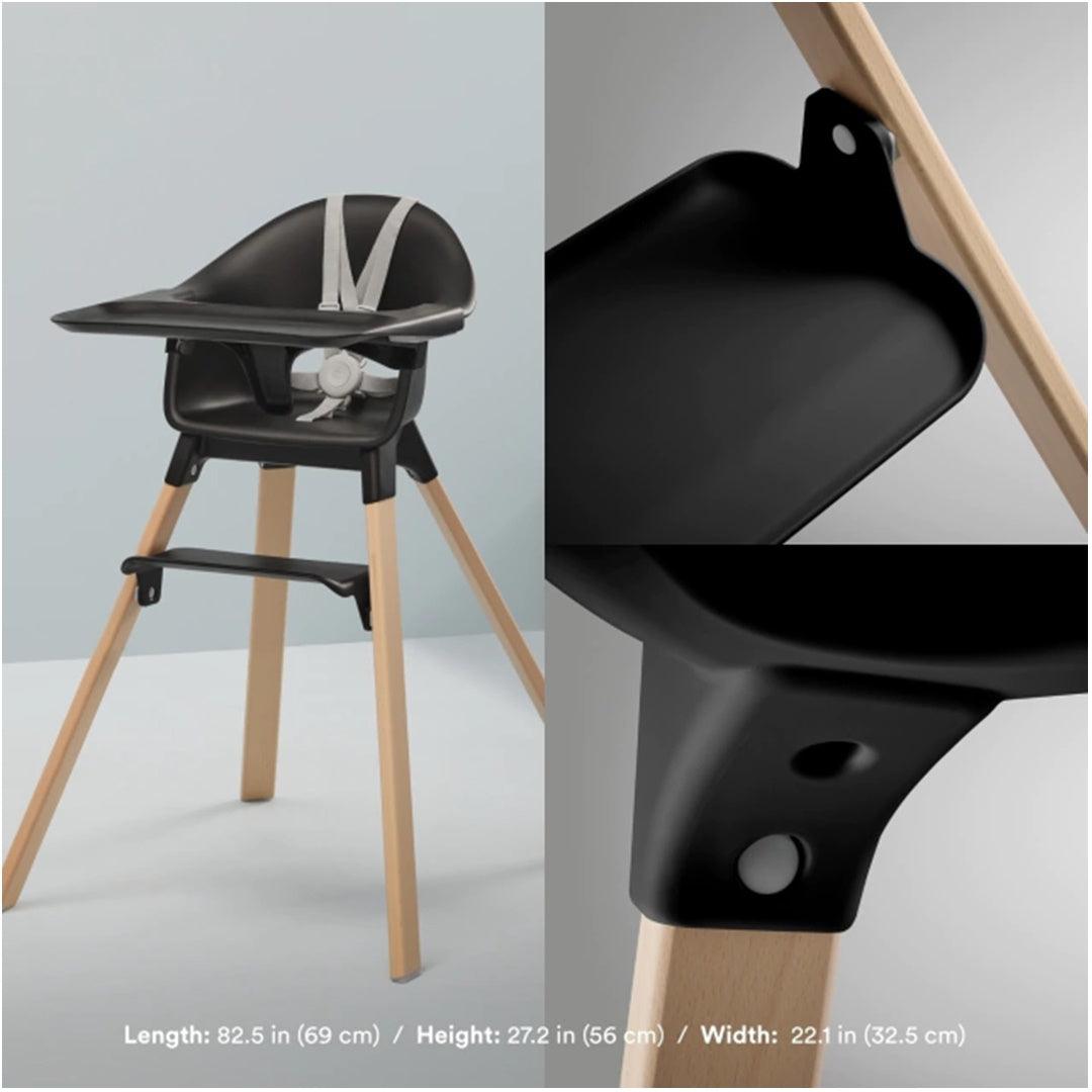 Cadeirinha de Alimentação Clikk Black Natural Stokke