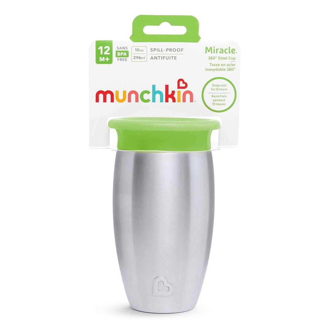 Copo De Treinamento Térmico Munchkin Miracle Verde 12M+ 296ML