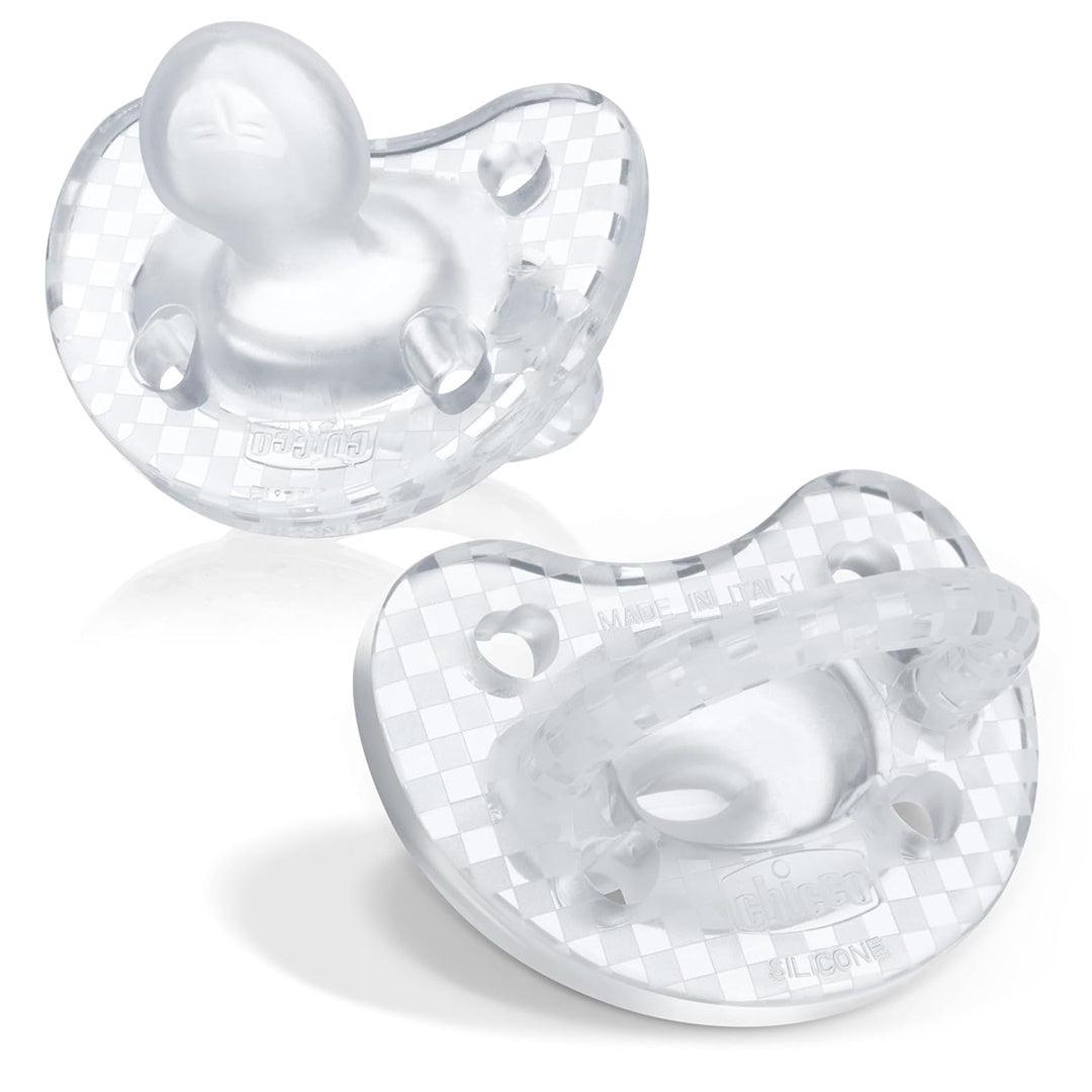 Kit Chupeta Chicco Orthodontic 2 Peças Transparente 16-24M