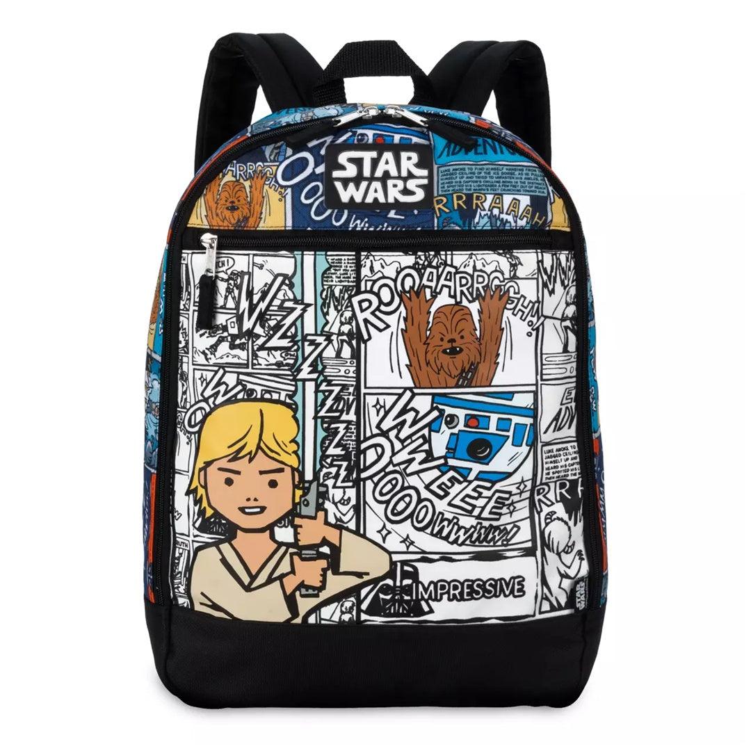 Mochila Infantil Disney Star Wars Em Quadrinhos Preta