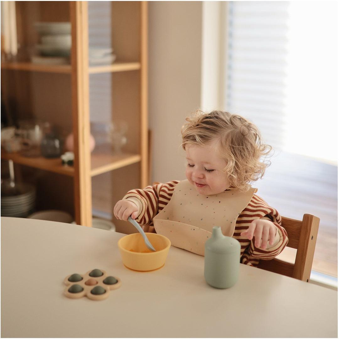 Tigela de Sucção Infantil Mushie Daffodil